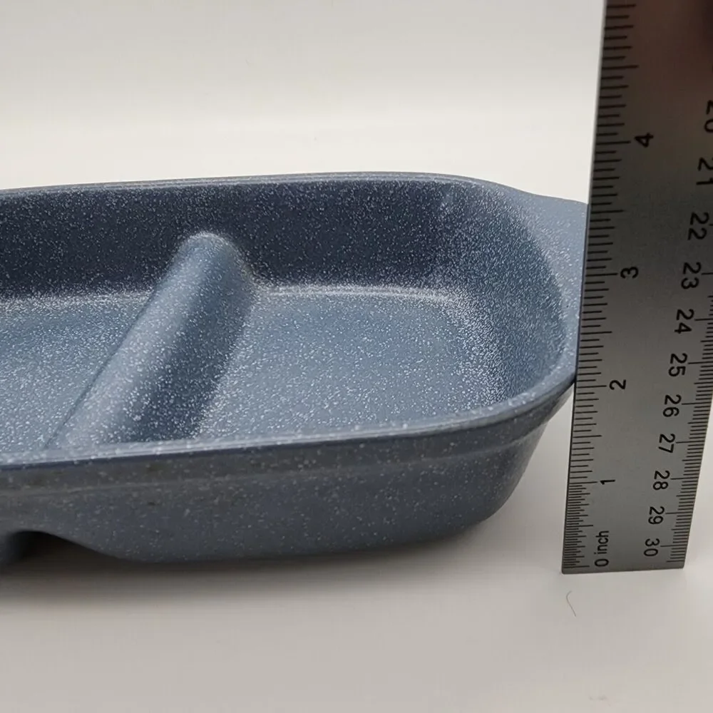 Azul Portugal Speckle Blue Casserole Dish Ceramic Bakeware WSP 12x6.5